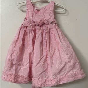 Elegant Pink Floral Kids Dress